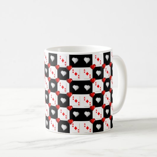 Coeurs d'As Diamond Mug (Devant droit)