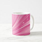 Coeurs de bulle rose Mug (Devant droit)