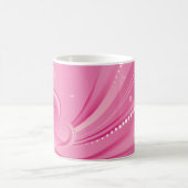 Coeurs de bulle rose Mug (Centre)