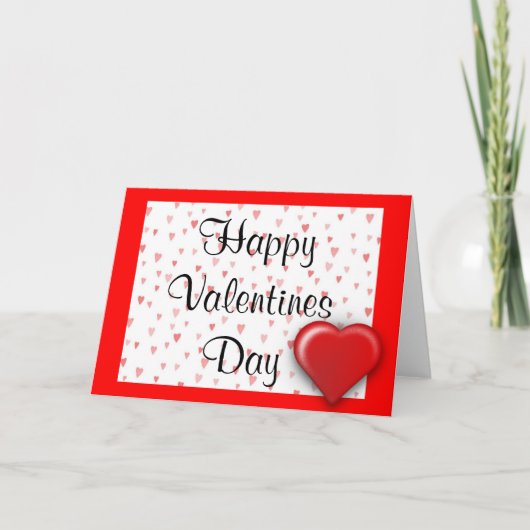 Coeurs de carte de la Saint-Valentin (Devant)