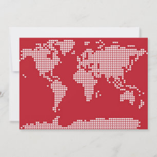 Coeurs de carte du monde