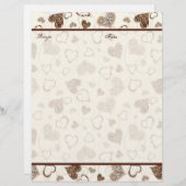 Coeurs de chocolat Mariage nuptiale Recette Pages  (Devant / Derrière)