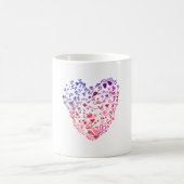 Coeurs de coeur Dessin Mug classique (Centre)