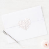 Coeurs de coeur Stickers rose clair (Enveloppe)