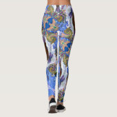 Cœurs de conte de fées Leggings Bleus (Dos)