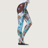 Cœurs de conte de fées Leggings framboise (Droite)