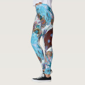 Cœurs de conte de fées Leggings framboise (Gauche)