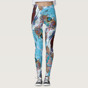 Cœurs de conte de fées Leggings framboise