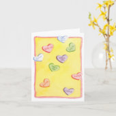 Cœurs de Conversation - Carte de Note (Fleur jaune)