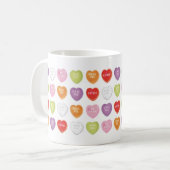 Coeurs de conversation Valentines Mug (Devant gauche)