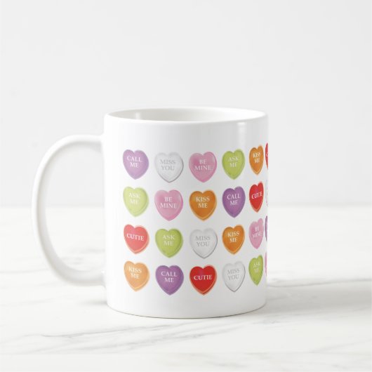 Coeurs de conversation Valentines Mug (Gauche)