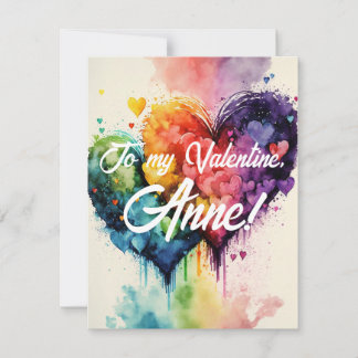 Coeurs de couleur arc-en-ciel LGBT carte de la Sai