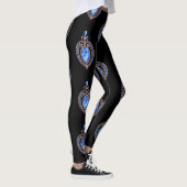 Coeurs de diamant bleu Leggings (Droite)