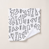 Coeurs de Doodle 35 (Gant de toilette)