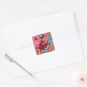 Coeurs de fée CHANGER DE COULEUR ~ Stickers Carrés (Enveloppe)