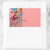 Coeurs de fée CHANGER DE COULEUR ~ Stickers Carrés (Sac)