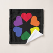 Coeurs de fierté LGBT (Gant de toilette)