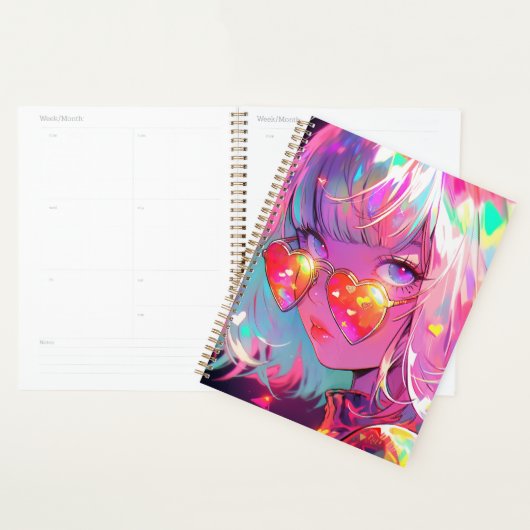 Coeurs de fille Anime (Devant avec enveloppe)