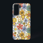 Coeurs de fleurs hippies Super rétro<br><div class="desc">Retro Super Hippie Fleurs Coeurs Samsung Galaxy Smartphone Case dispose d'un motif rétro super de fleurs,  coeur d'amour romantique et signes de paix. Parfait comme cadeau pour Noël,  anniversaire,  fête des mères,  meilleurs amis et plus encore. Conçu par © Evco Studio www.zazzle.com/store/evcostudio</div>