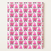 Cœurs de gnomes roses Bois scandinave Mignon (Dos)