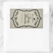 Coeurs de grenouille Halloween Sticker Étiquette (Sac)