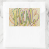 Coeurs de guérison Mot Art Inspirationnel Stickers (Sac)