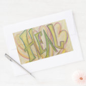 Coeurs de guérison Mot Art Inspirationnel Stickers (Enveloppe)