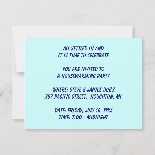 COEURS DE LA MAISON INVITATION DES INVITATIONS DU  (Dos)