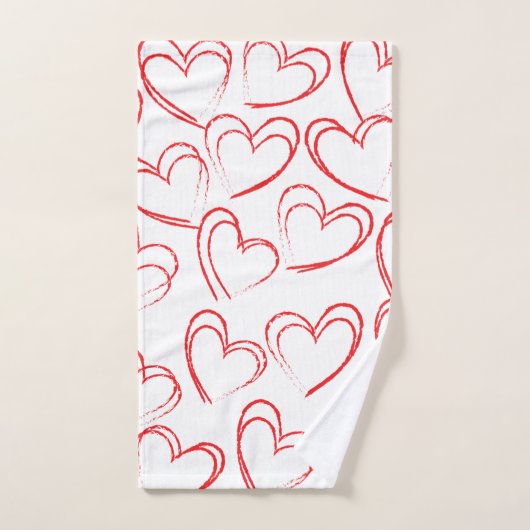 Coeurs de la Saint Valentin (Serviette à main)