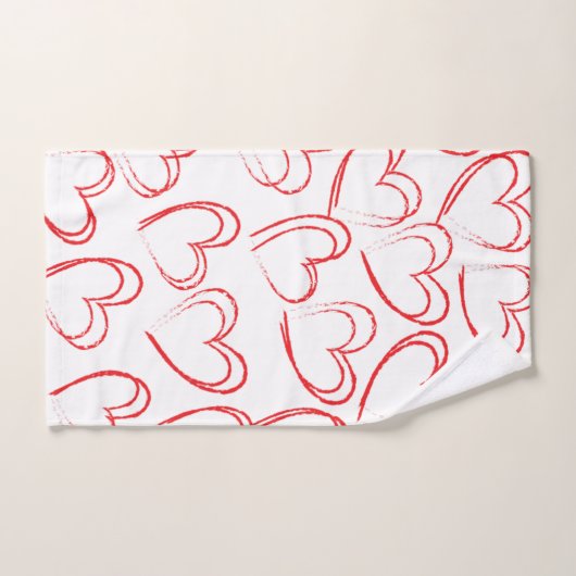 Coeurs de la Saint Valentin (Serviette à main)