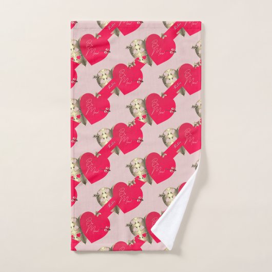 Coeurs de la Saint Valentin (Serviette à main)