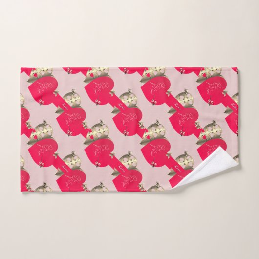 Coeurs de la Saint Valentin (Serviette à main)