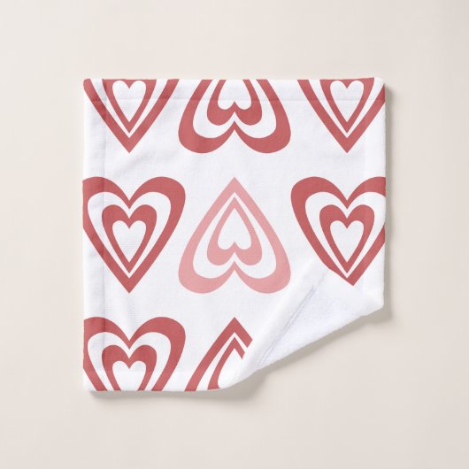 Cœurs de la Saint-Valentin Mignons – Conception d' (Gant de toilette)