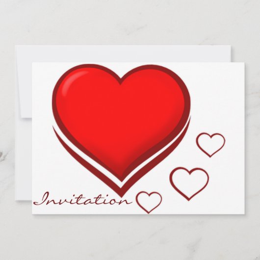 Coeurs de l'amour_ Invitations (Devant)