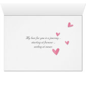 Coeurs de l'anniversaire du rose et de la corde (Intérieur Horizontal (Bas))