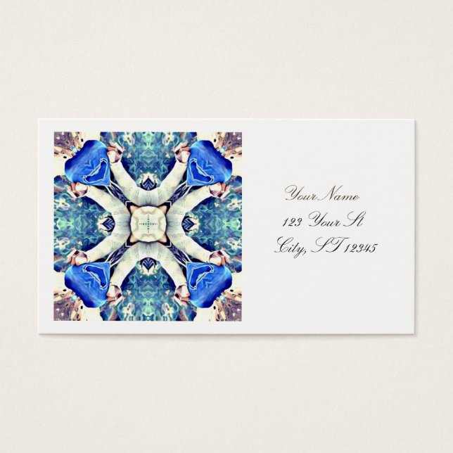 Coeurs de mandala bleu motif Thunder_Cove (Devant)