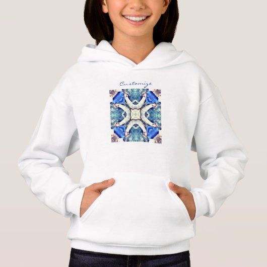 Coeurs de mandala bleu motif Thunder_Cove (Devant)