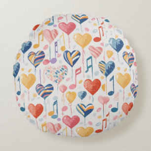 Coeurs de musique autour du coussin