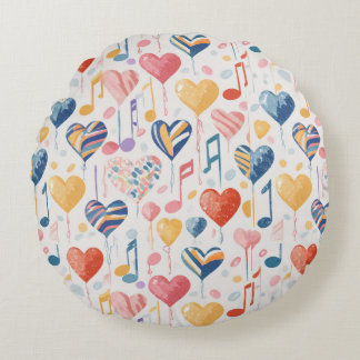 Coeurs de musique autour du coussin