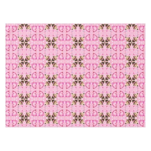 Coeurs de nappes roses chiche (Devant (Horizontal))