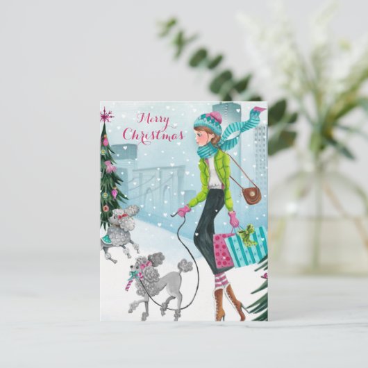 Coeurs de neige - cartes postales (Debout devant)