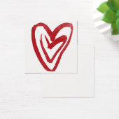 Coeurs de nidification de l'aquarelle rouge simple (Bureau)