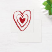 Coeurs de nidification simple et rouge 9 Cartes de (Bureau)