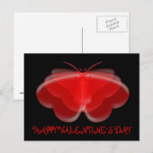 Cœurs de papillon Joyeuse Saint-Valentin Carte pos (Devant / Derrière)