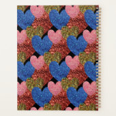 Coeurs de parties scintillant Monogramme de glam m (Dos)