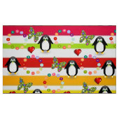 Coeurs de pingouin tissu de papillon à rayures flo (Fat Quarter)