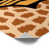 Coeurs de poster de animal de fille pourpre avec u (Coin)