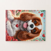 Coeurs de puzzle de marionnettes mignonnes (Horizontal)