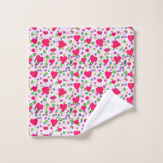 Coeurs de Saint-Valentin (Gant de toilette)