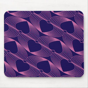 cœurs de saint valentin design sur tapis de souris